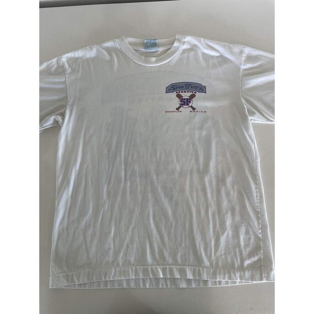 Senor Frogs Baseball Sportivo Mazatlan Mexico Siz M *slits In Sleeves See Photo